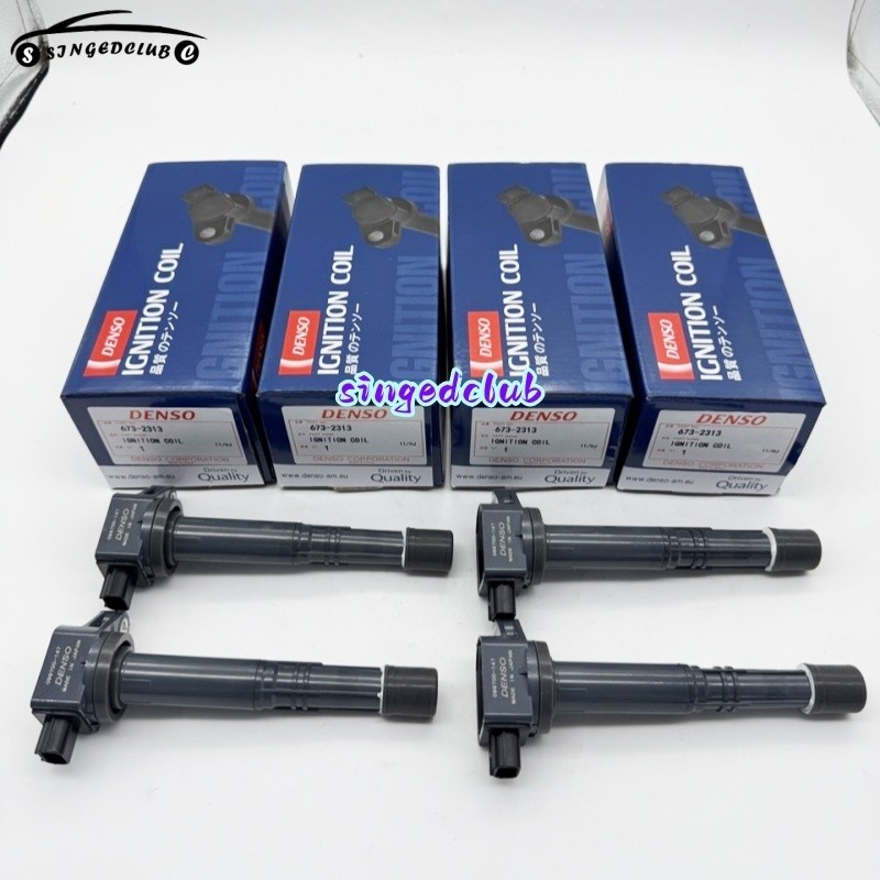 4Pcs Denso Ignition Coils 673-2313 For Honda Accord CRV Acura 2.4L 30520-R40-007