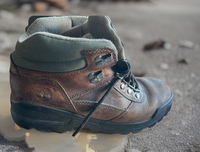 90s Timberland レザーブーツ hiker vibram Timberland Vintage 90s Euro Hiker Brown Leather Boots Mens 8.5