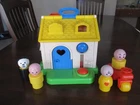 Vintage Fisher Price 136 Discovery Cottage Jumbo Chunky Little People House 1984