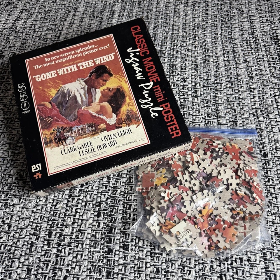 Classic Movie Gone with the Wind Vintage 550 Pieces Jigsaw Puzzle Rare Complete - Image 4 of 4