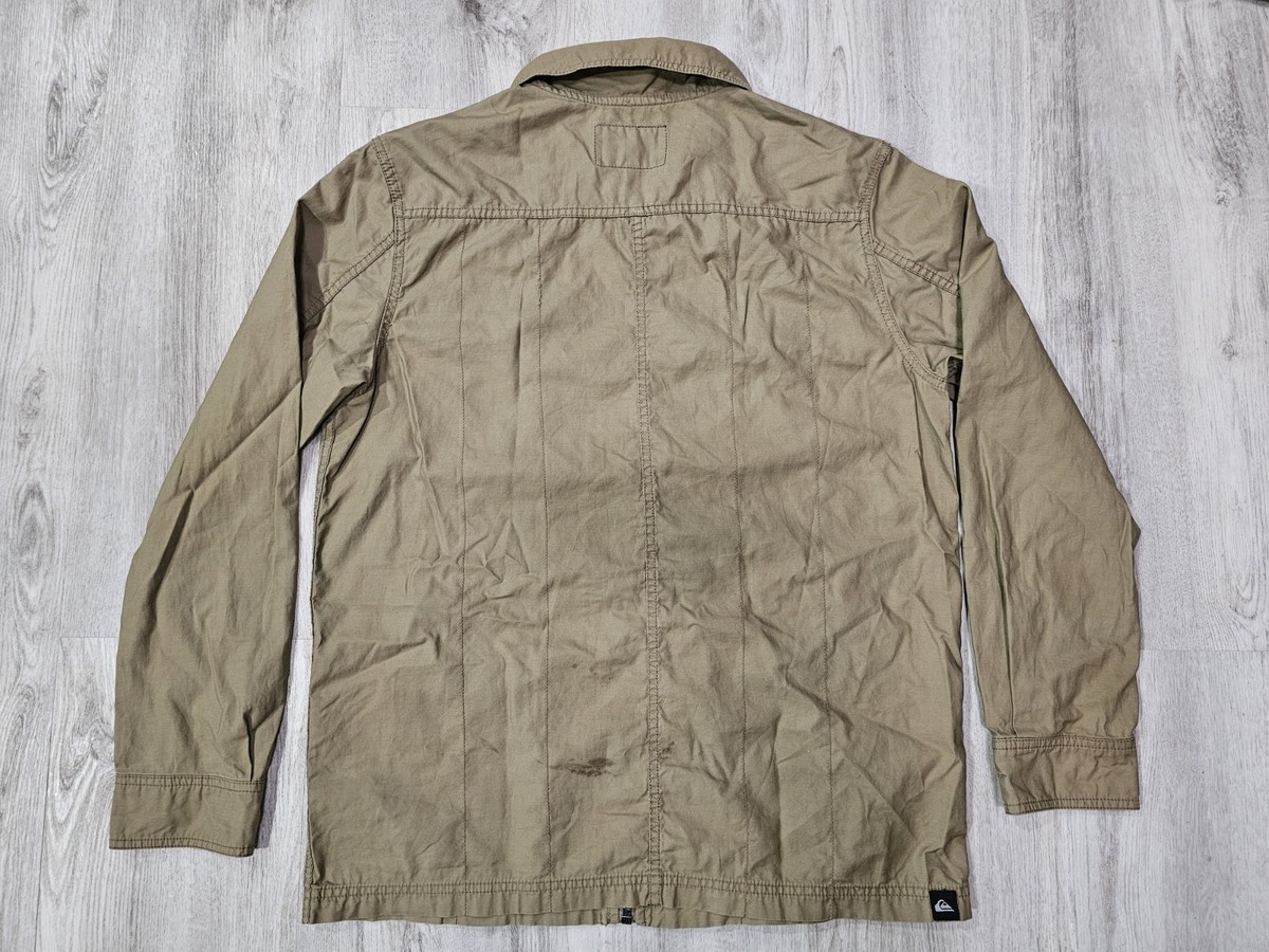 Quicksilver Men's Beige light weight Jacket, Size L View 2