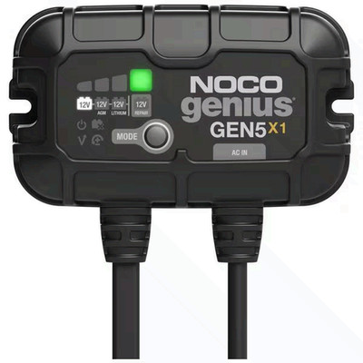 NOCO Genius GEN5X1 1-Bank 5A (5A/Bank) 12V Onboard Marine Battery Charger