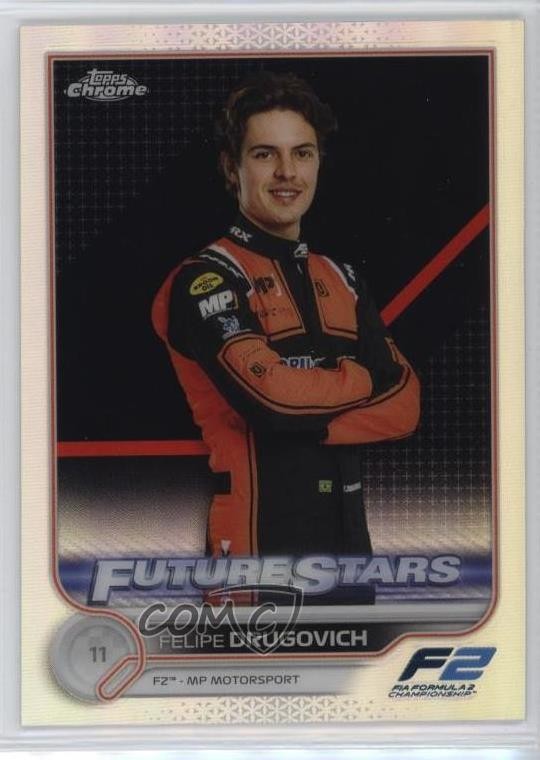 2022 Chrome Formula 1 F2 Racers Future Stars Refractor Felipe Drugovich #87 0e7u