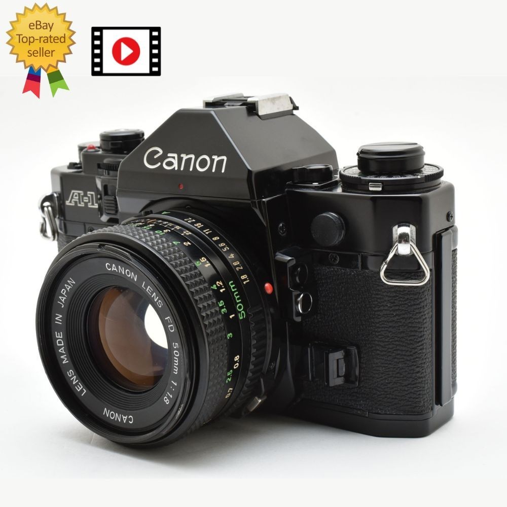 READ[NEAR MINT-] Canon A-1 35mm SLR Film Camera New FD NFD 50mm f1