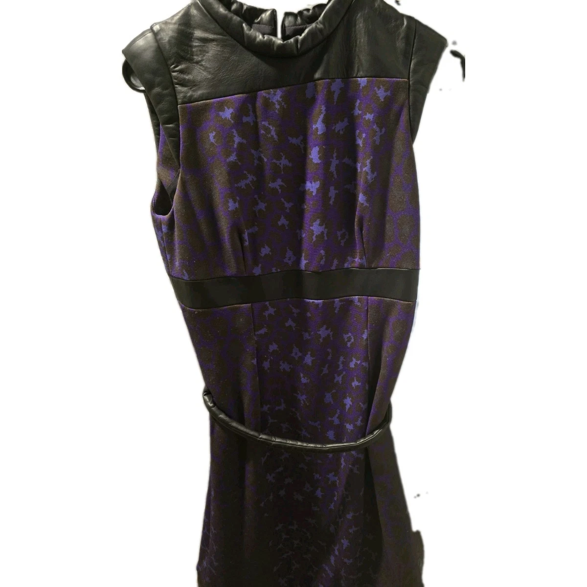 christopher kane leather embroidered dress Christopher Kane Black Leather Embroidered Mini Dress Size 10 UK