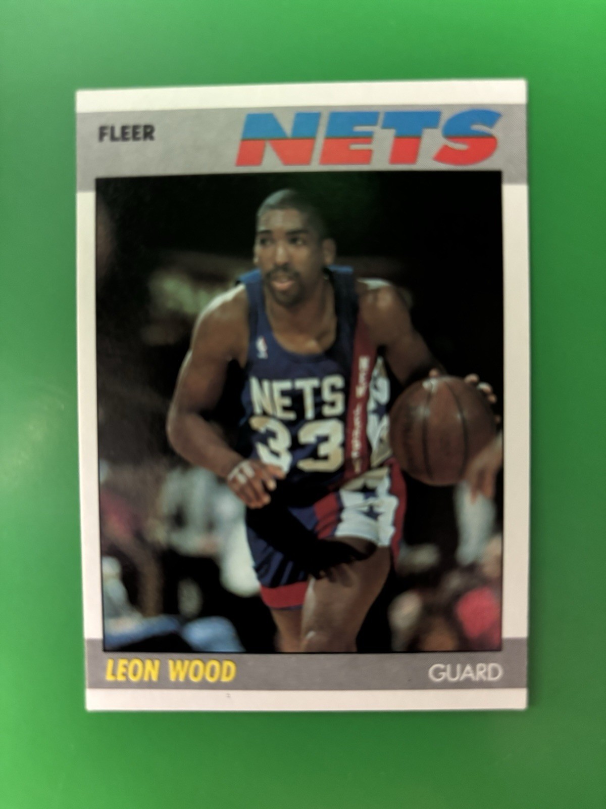 1987-88 Fleer Leon Wood New Jersey Nets #127