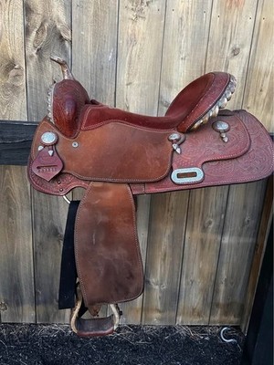 Billy Cook Barrel Saddle Paycheck Supreme 16  Western Saddle Barrel Roughout
