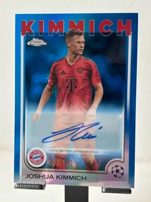 Topps Chrome 2024-25 Joshua Kimmich FC Bayern München Auto /150 Blue