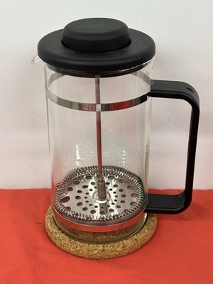 BODUM GLASS COFFEE FRENCH PRESS  +  CORK COASTER