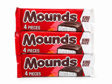 Mounds King Size Coconut Dark Chocolate Candy Bars 3 Pack 3.5oz 4 Pieces Each
