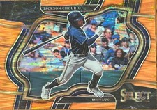 2023 Panini Select - Diamond Level Jackson Chourio #236 Tiger Prizm (RC)