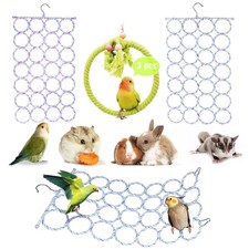 3 Pack Bird Climbing Rope Net Ladders for Small Medium Pets