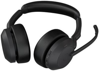 Jabra Evolve2 55 UC Stereo Bluetooth Headset USB-A Dongle Link ANC Schwarz
