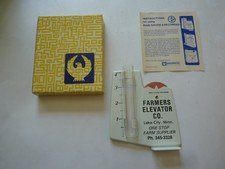 Vintage Rain Gauge and Rain Recorder  / Lake City MN / with Original Box NOS NEW