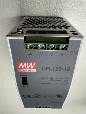 DR-120-12 Mean Well, 12VDC-10A DIN Power Supply 