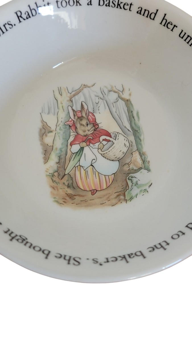 Wedgwood Peter Rabbit 2pc Childs Dinnerware Set Beatrix Potter