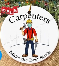 Carpenter Christmas Ornament , Personalized Custom Ornament For Carpenter , G...
