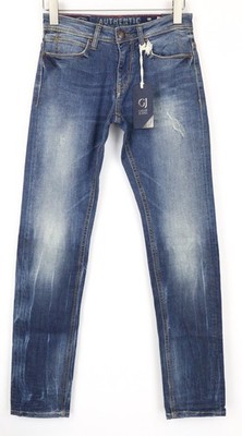 GAUDI JEANS Martin Herren Jeans W28 blau distressed Slim Fit Stretch Reißverschluss *