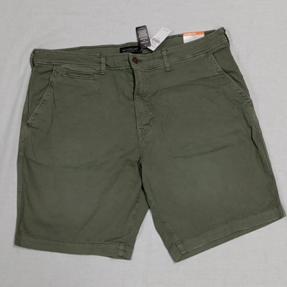 AEO Extreme Flex Shorts-46-Green-#6374-308-New with Tags