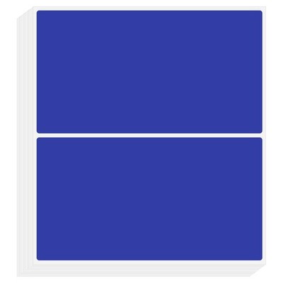 Color Coding Labels 3 x 2 Inch, 50 Pcs Rectangular Colored Sticker, Dark Blue