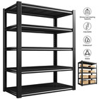 Heavy Duty 5 Tier Metal Garage Shelves Shelving Racking Storage Boltless Shelf