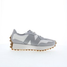 New Balance 327 WS327NKC Womens Gray Suede Lace Up Lifestyle Sneakers Shoes