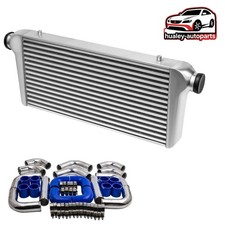 3.0- 25x13x3 Universal Aluminum Turbo Intercooler Piping Kit Coupler Blue