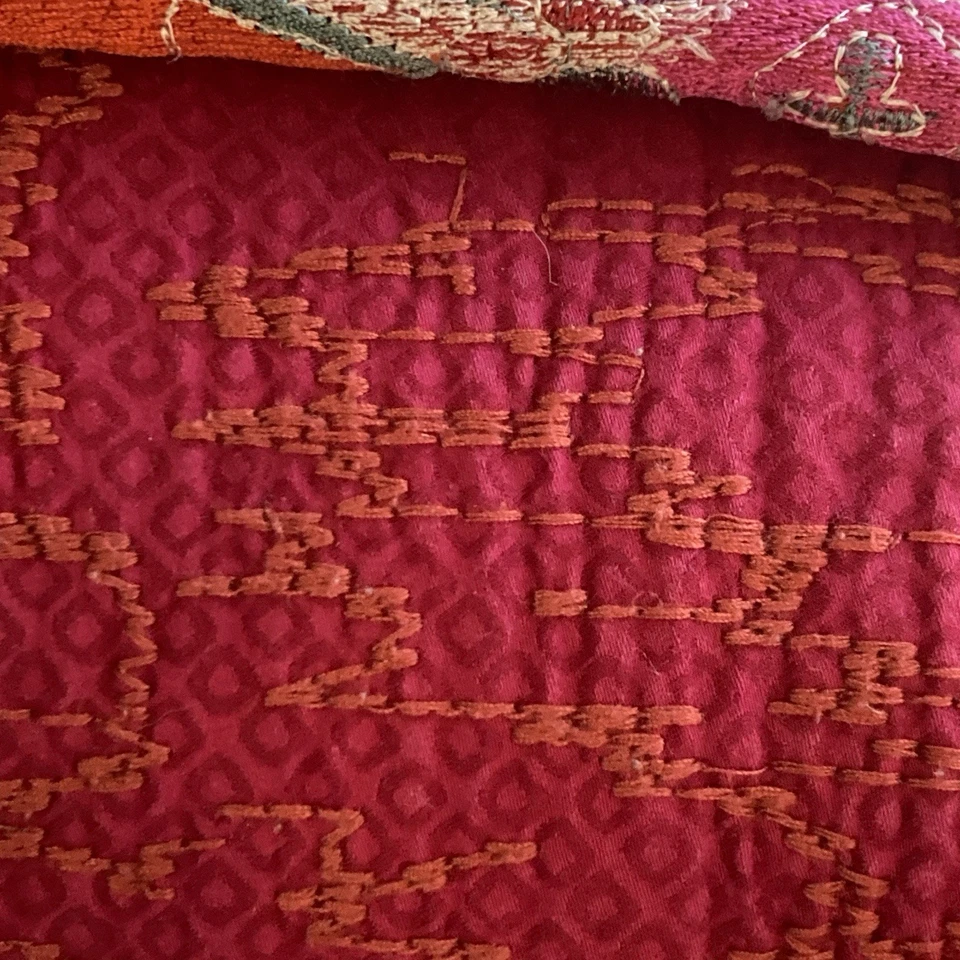 Natori Throw Pillow Boho Embroidered Thick With Feather Insert 20” X 20" NWOT - Image 3 of 4