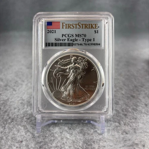 2021 PCGS MS 70 Silver Eagle-Type 1 First Strike