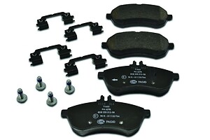 Frt Disc Brake Pads   Hella Pagid   355012581