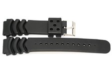20mm Black Rubber Scuba Diver Watch Band Strap Fits Seiko Z20  SKX031 SKX781