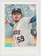 Joe Musgrove - Houston Astros - 2017 Topps Gallery Baseball Original Artwork