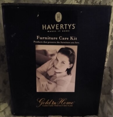 NEW Vintage Havertys Furniture Care Kit Polish Spot Remover Leather Cleaner