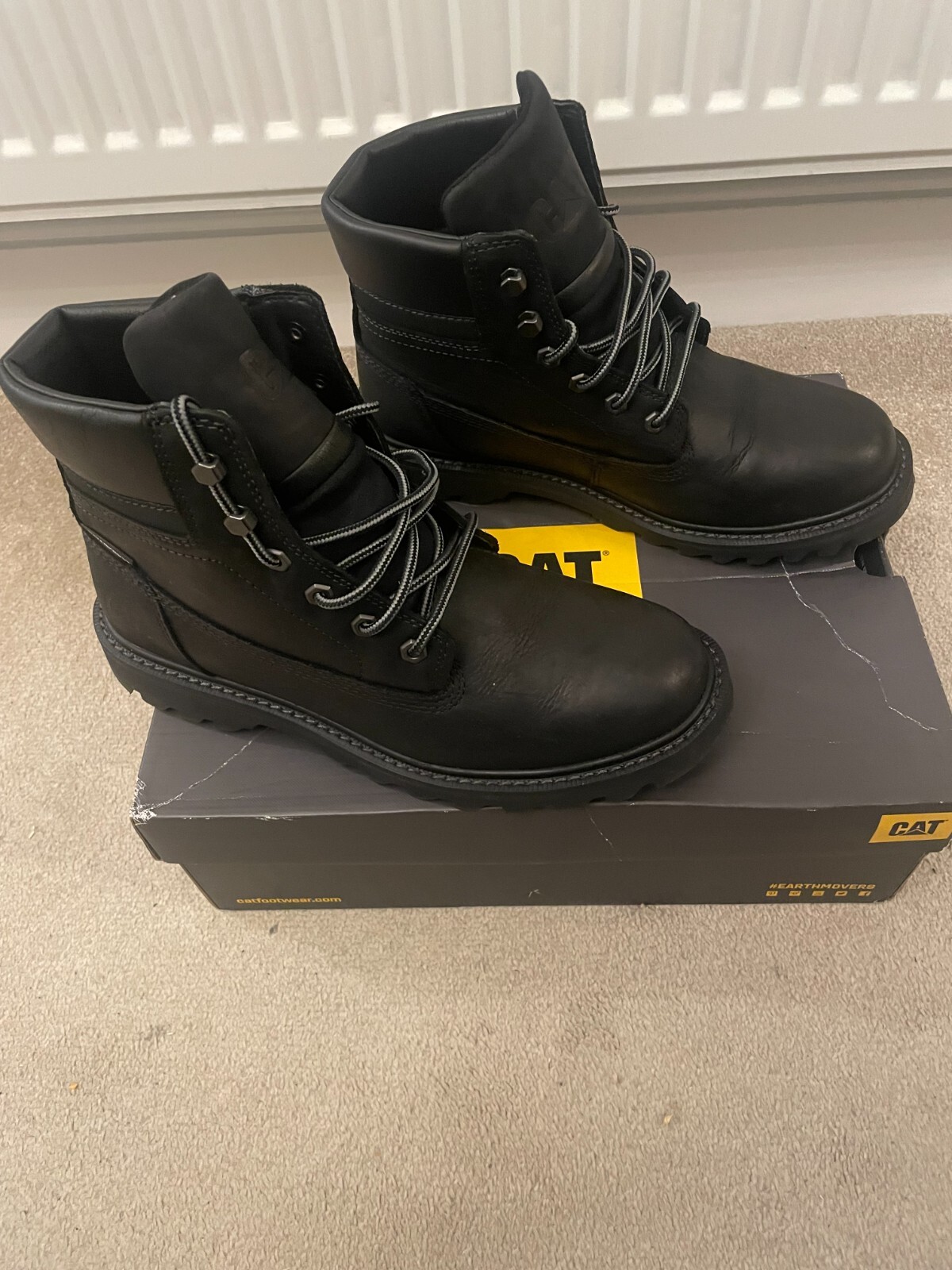 CAT CATERPILLAR Deplete Mens size 8 (42) Waterproof Leather Ankle Shoes