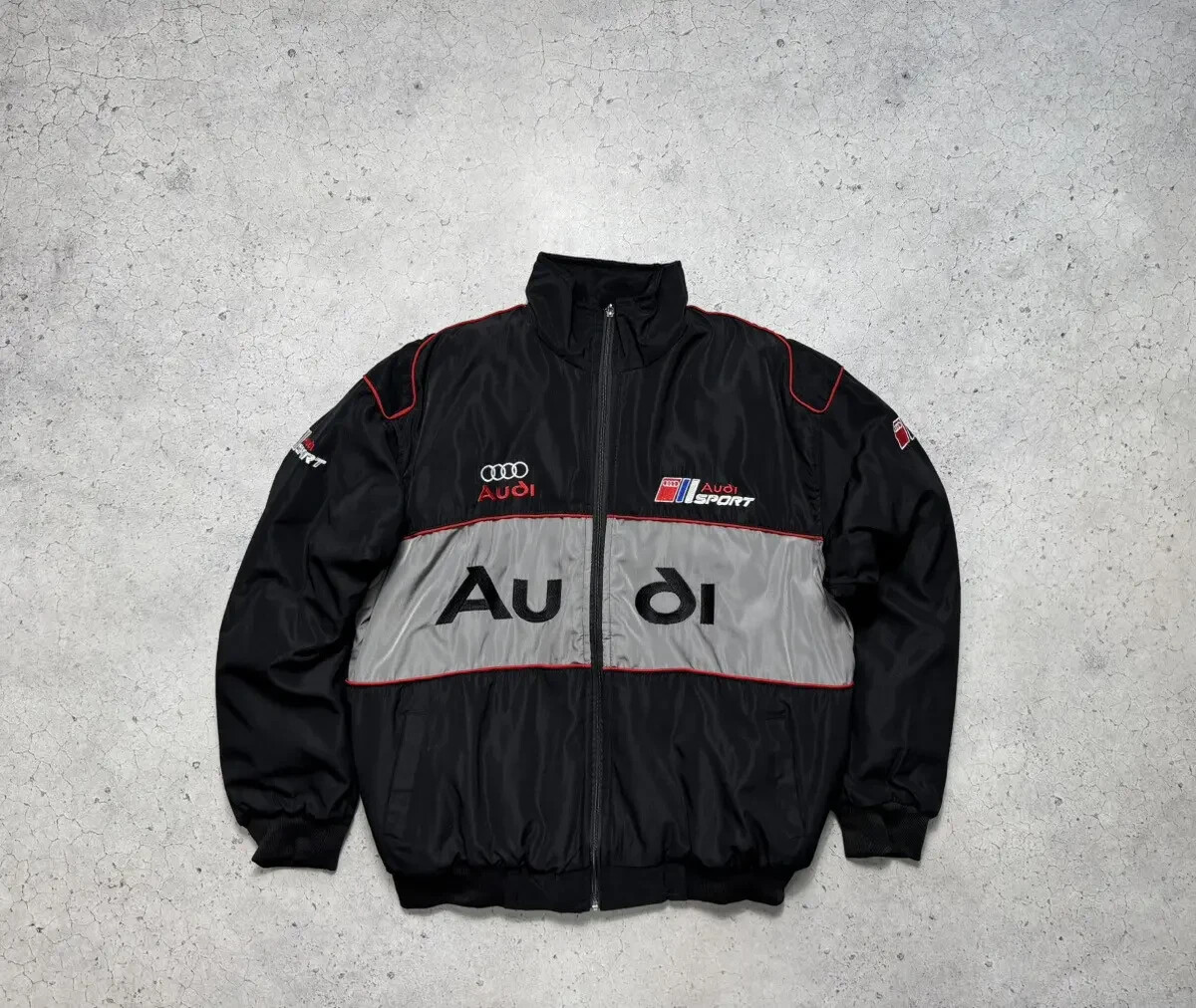 Audi Sport Bomber Racing Jacket Hype Rare Big Logo Vintage | eBay