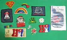 Mixed Lot of 14 Appliques Sew-On  Iron on New  Used