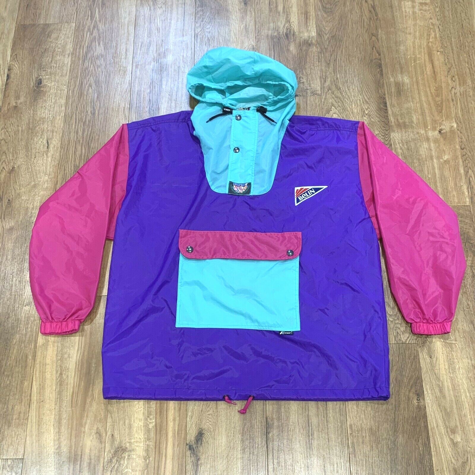 VINTAGE K-WAY WATERPROOF CAGOULE RAIN 