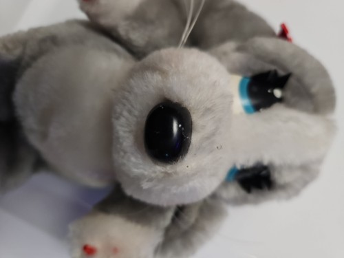 Applause Sad Sam Plush Grey Puppy Dog #12803 Soft Stuffed Toy Honey 5" Vintage - Picture 5 of 5