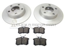 AUDI A6 ALLROAD 2.5TD 2.7 2000-2005 SET 2 DISCHI E PASTIGLIE FRENO POSTERIORI NUOVI