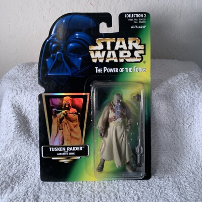 Tusken Raider Closed Hand Variant STAR WARS POWER OF THE FORCE Red Card (Kenner)