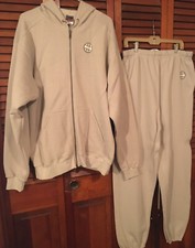 Heavyweight Hoodie N Pant Set Sand Color with Zipper Front