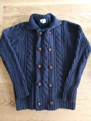 Hartford Pull Homme Large Torsadé Cardigan Merinos - Photo 1/4