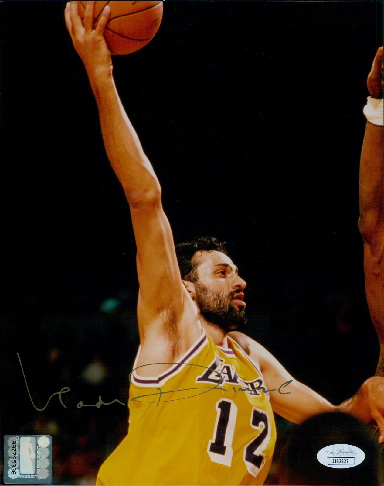 Vlade Divac Autographed Signed Los Angeles Lakers 8x10 Glossy Photo JSA Authenticated 