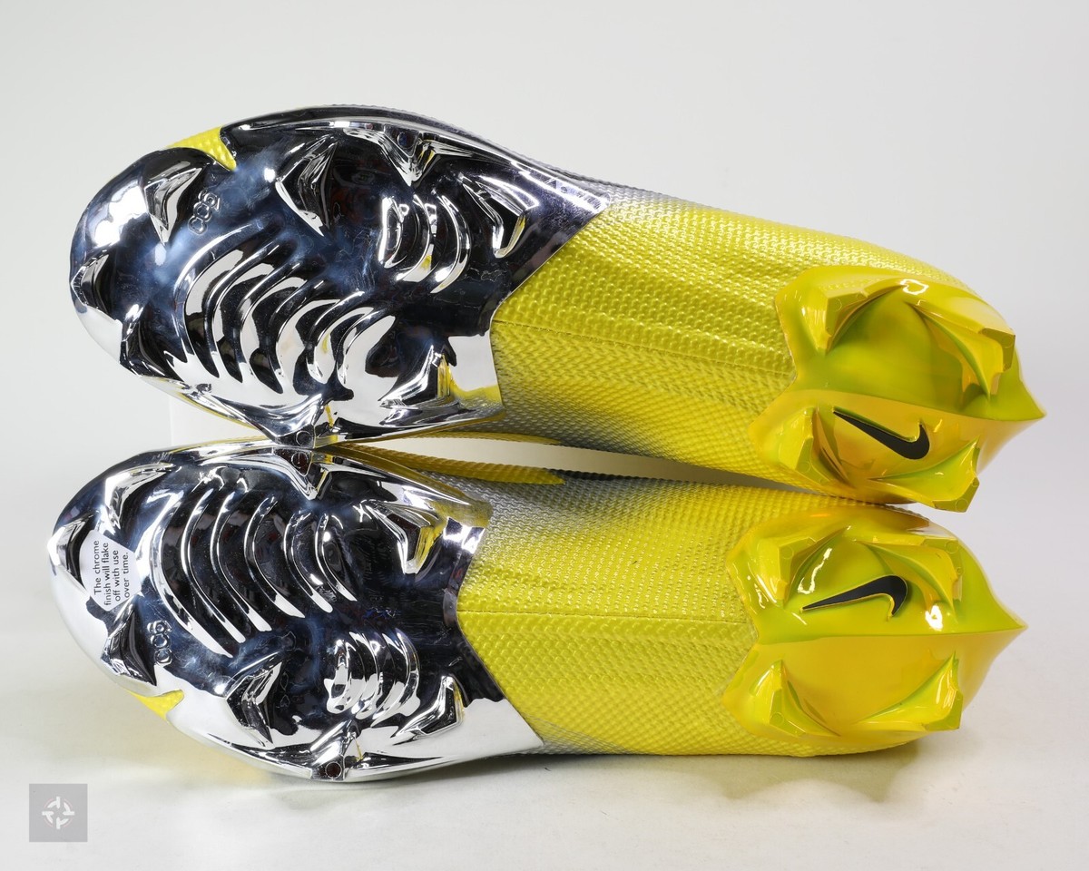 Size 15 Nike Vapor Edge Pro 360 Oregon Ducks PE Football Cleats Black/Yellow Nike Vapor Edge 360 Elite Oregon PE Yellow Football Cleat  main image 2