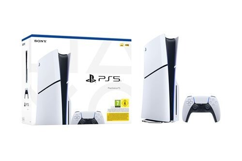 PS5 Slim Edition Standard Console - Vista laterale