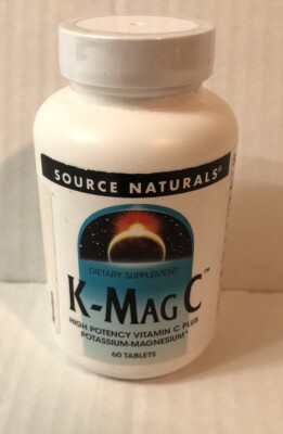 Source Naturals K-Mag c Vitamin C Plus Potassium Magnesium 60 Tablets