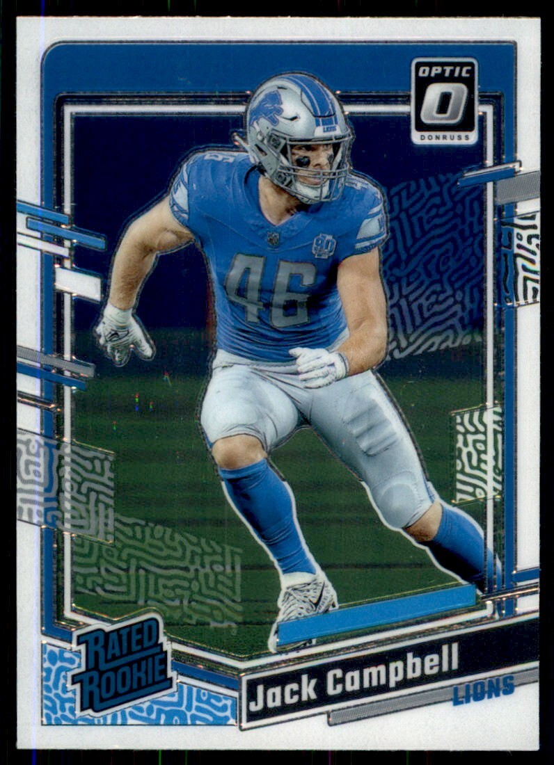 Jack Campbell 2023 OPTIC Detroit Lions #235 RATED ROOKIE