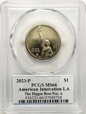 2023 P Position A Louisiana Innovation Dollar PCGS MS 66 State