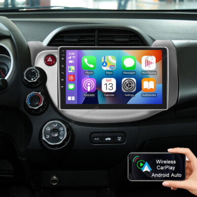 Android 15 Car Stereo Radio Apple CarPlay GPS Navi For Honda Fit Jazz 2008-2013