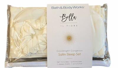BATH & BODY WORKS SLEEP MASK SATIN SLEEP SET BELLA IL FIORE GOODNIGHT GORGEOUS